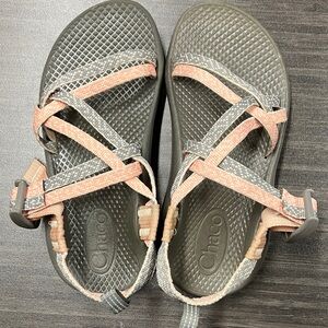 Chaco Girl’s Sandals size 2 - Grey & Salmon color
